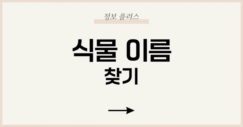 식물 이름 찾기 어플 완전 정복 – 사진 한 장으로 식물 판별하는 방법 1 스마트폰 하나로 가능한 식물 식별의 진화